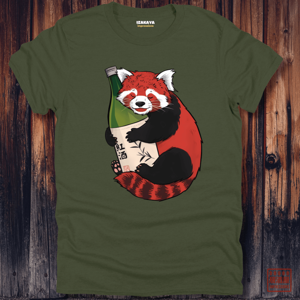 Sake Loving Red Panda T-Shirt