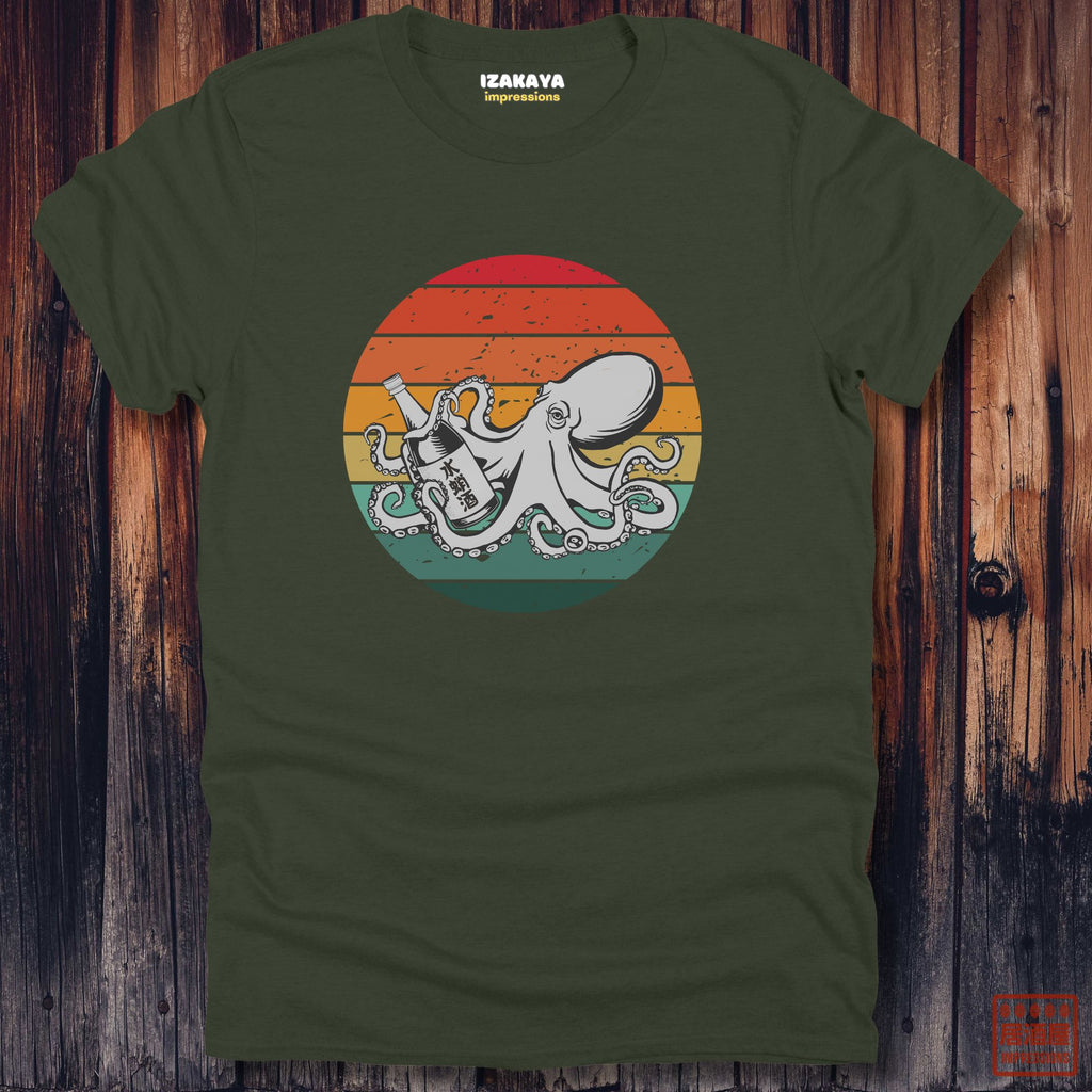 Sake Octopus Sunset T-Shirt