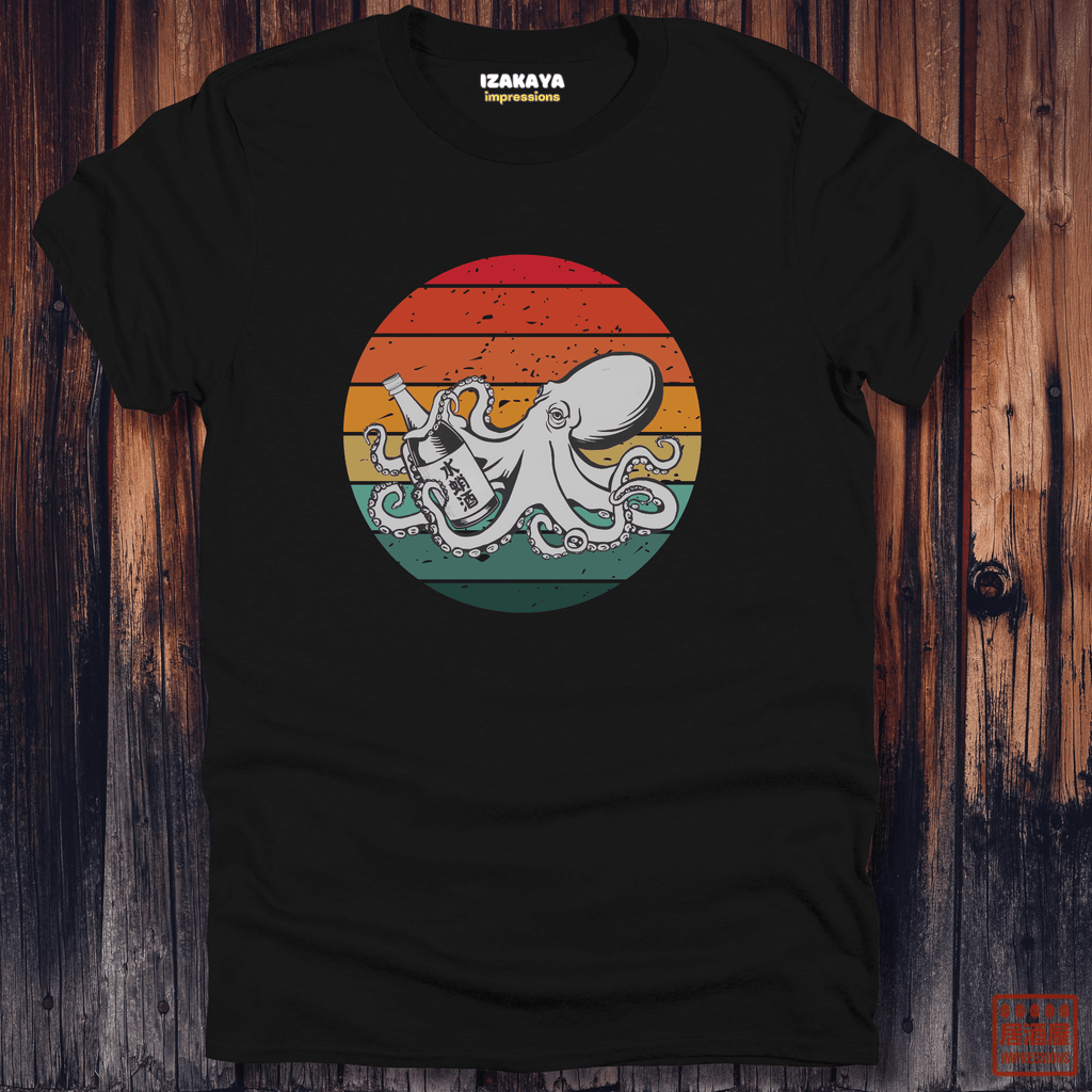 Sake Octopus Sunset T-Shirt