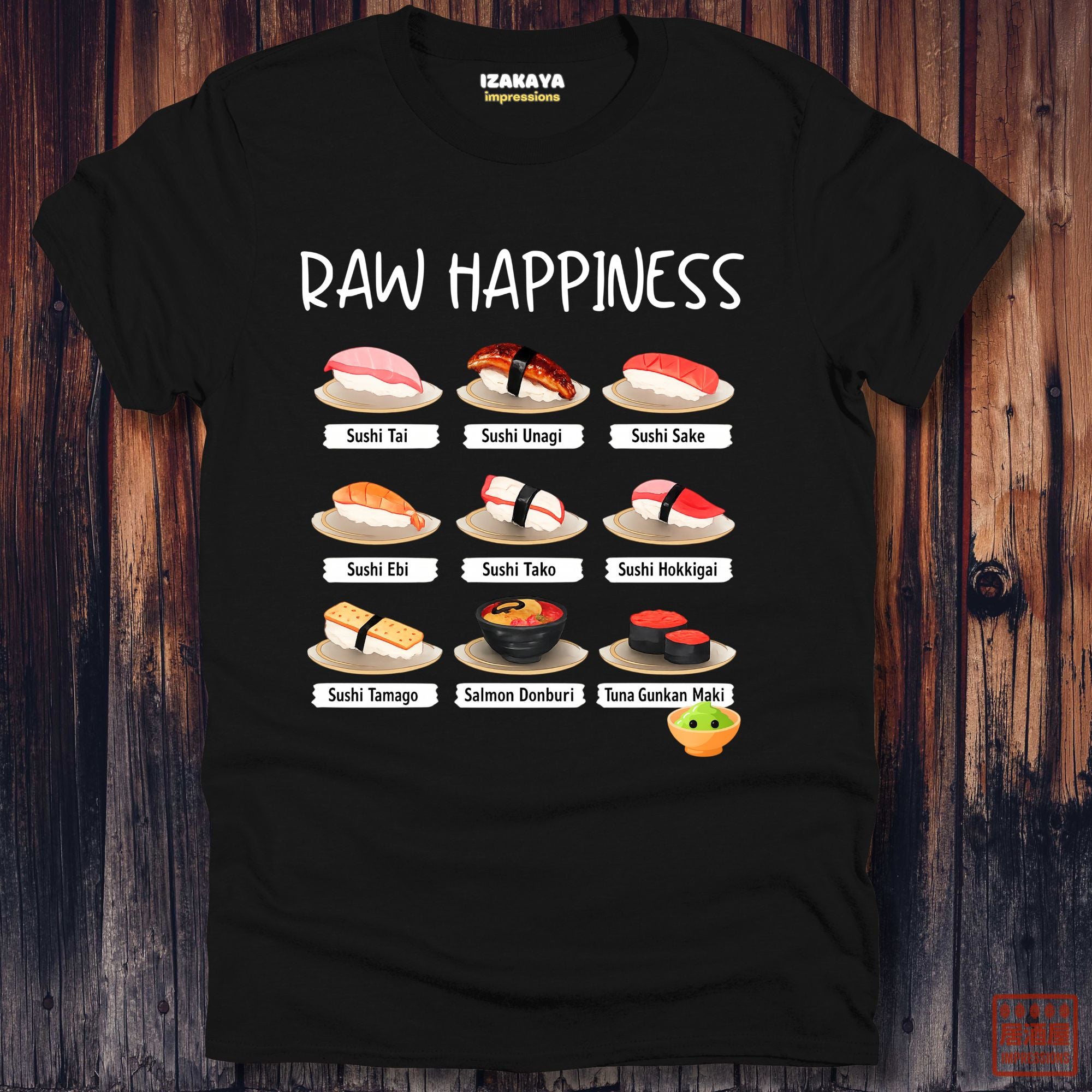 Raw Happiness Sushi T-Shirt