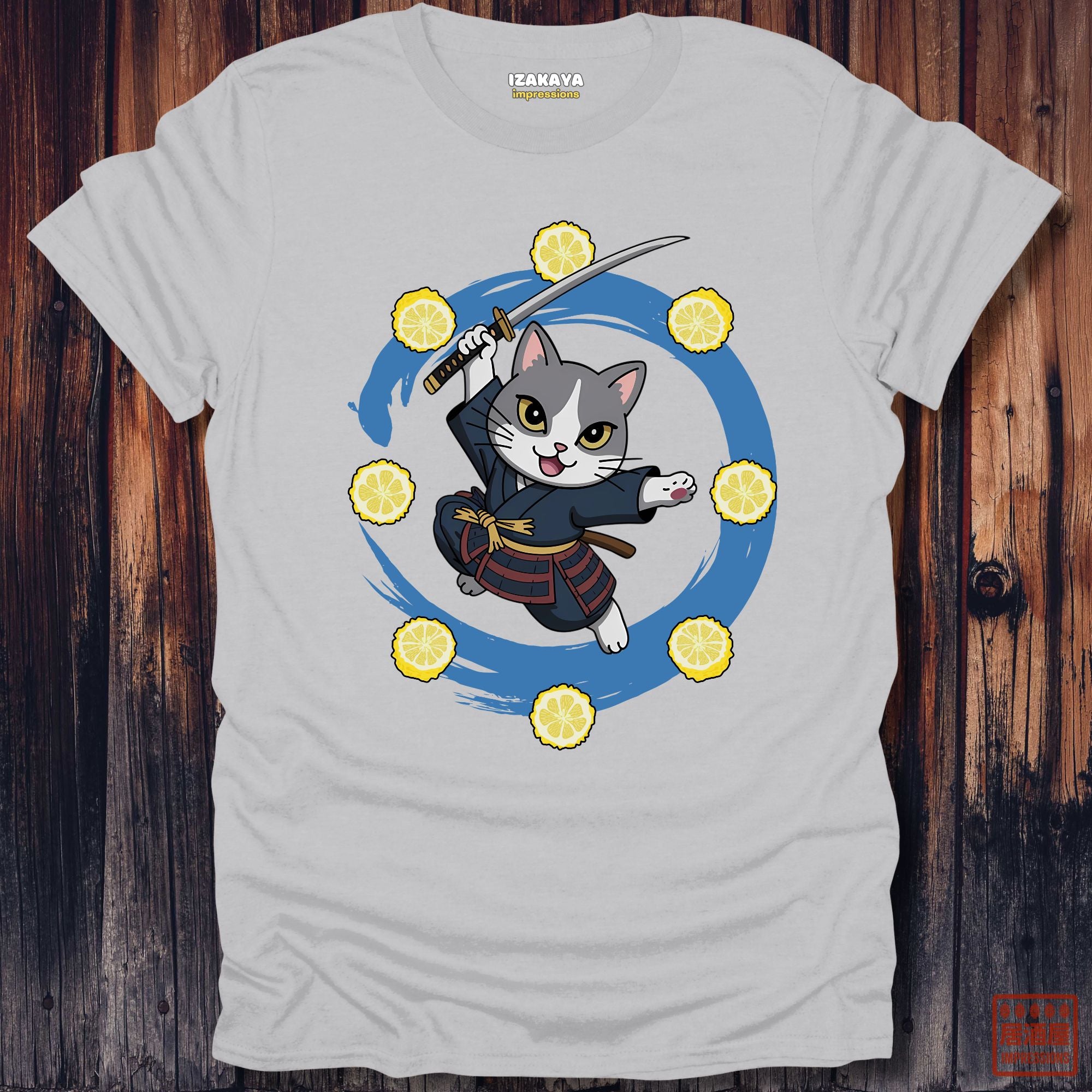 Yuzu Samurai Cat T-Shirt