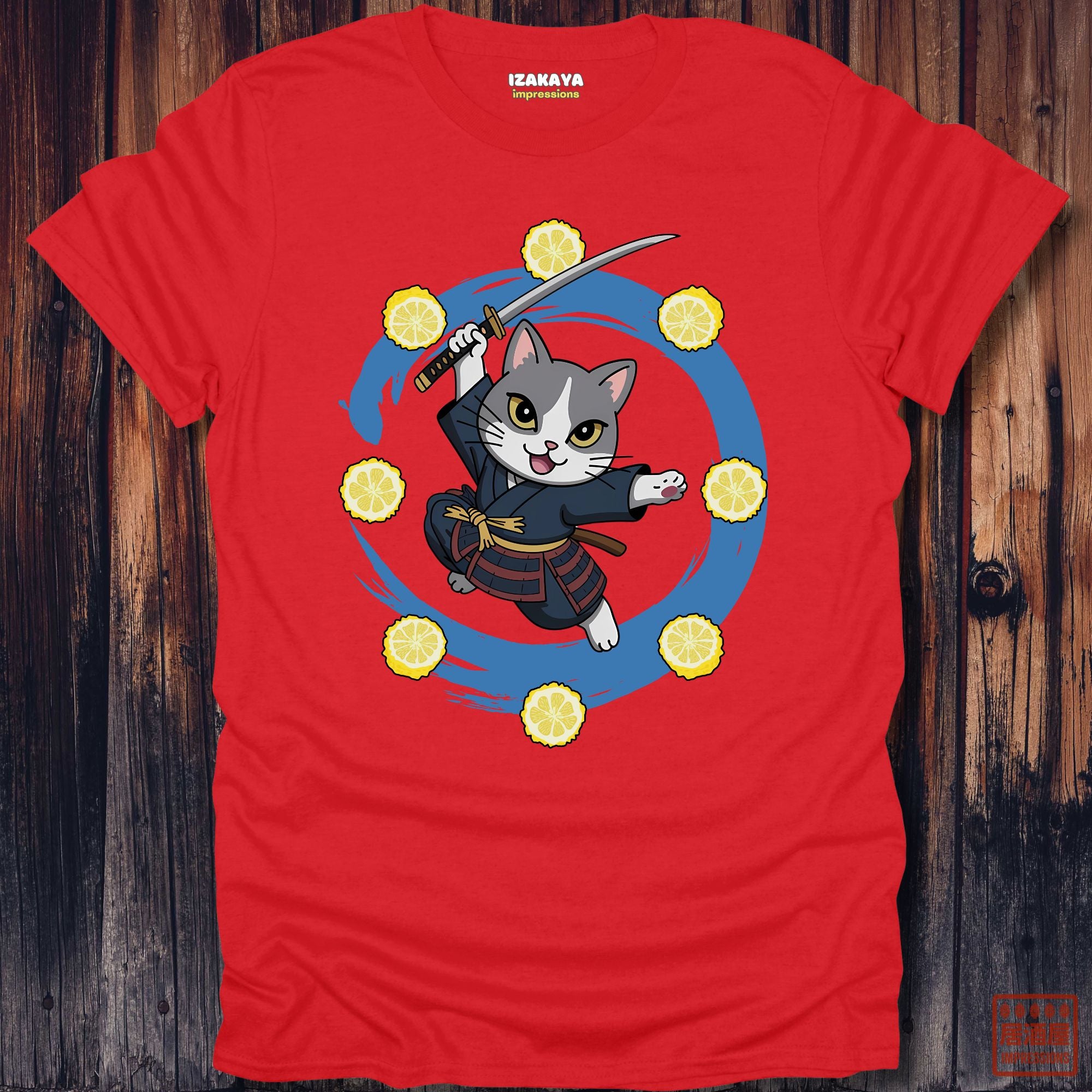 Yuzu Samurai Cat T-Shirt
