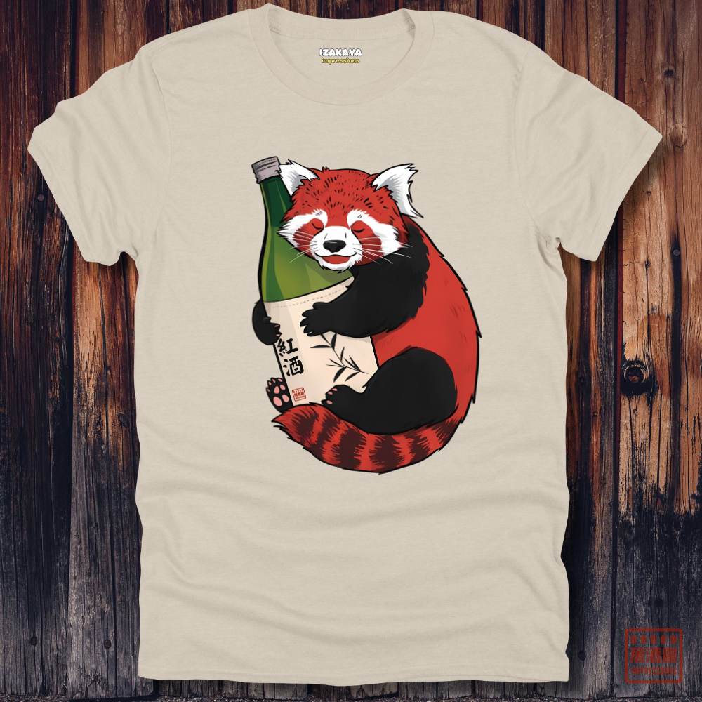 Sake Loving Red Panda T-Shirt