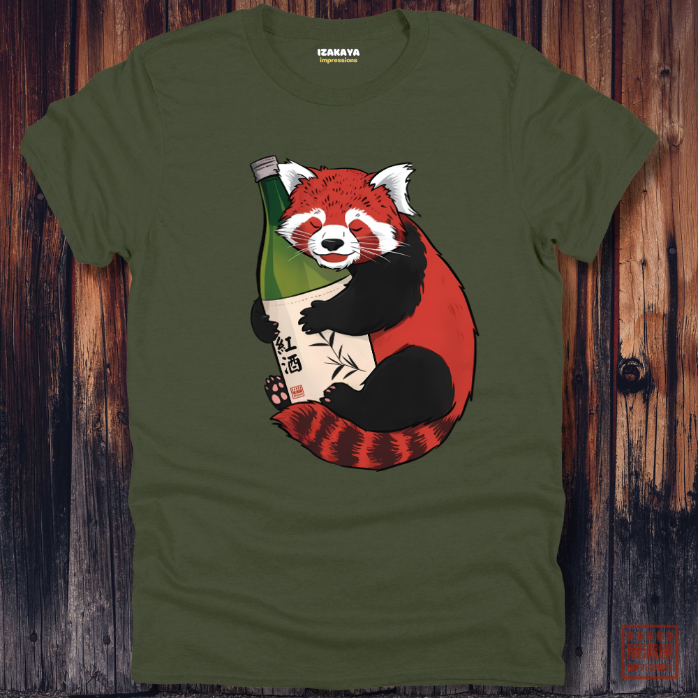 Sake Loving Red Panda T-Shirt