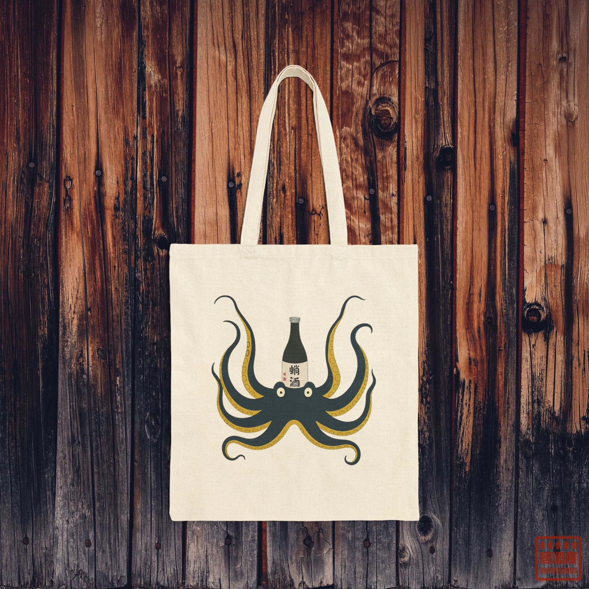 Sake Octopus Tote Bag