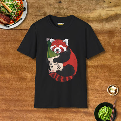 Sake Loving Red Panda T-Shirt