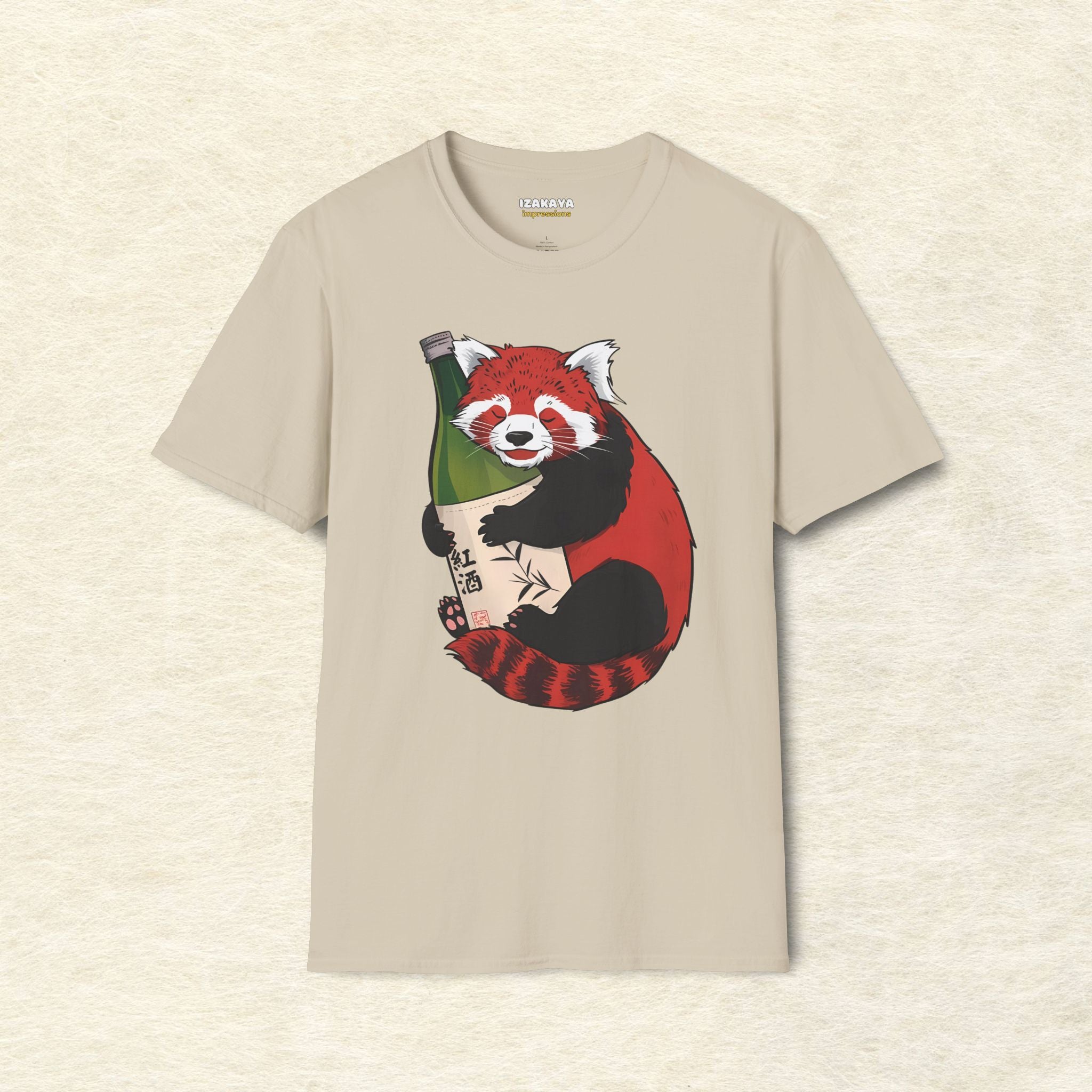 Sake Loving Red Panda T-Shirt