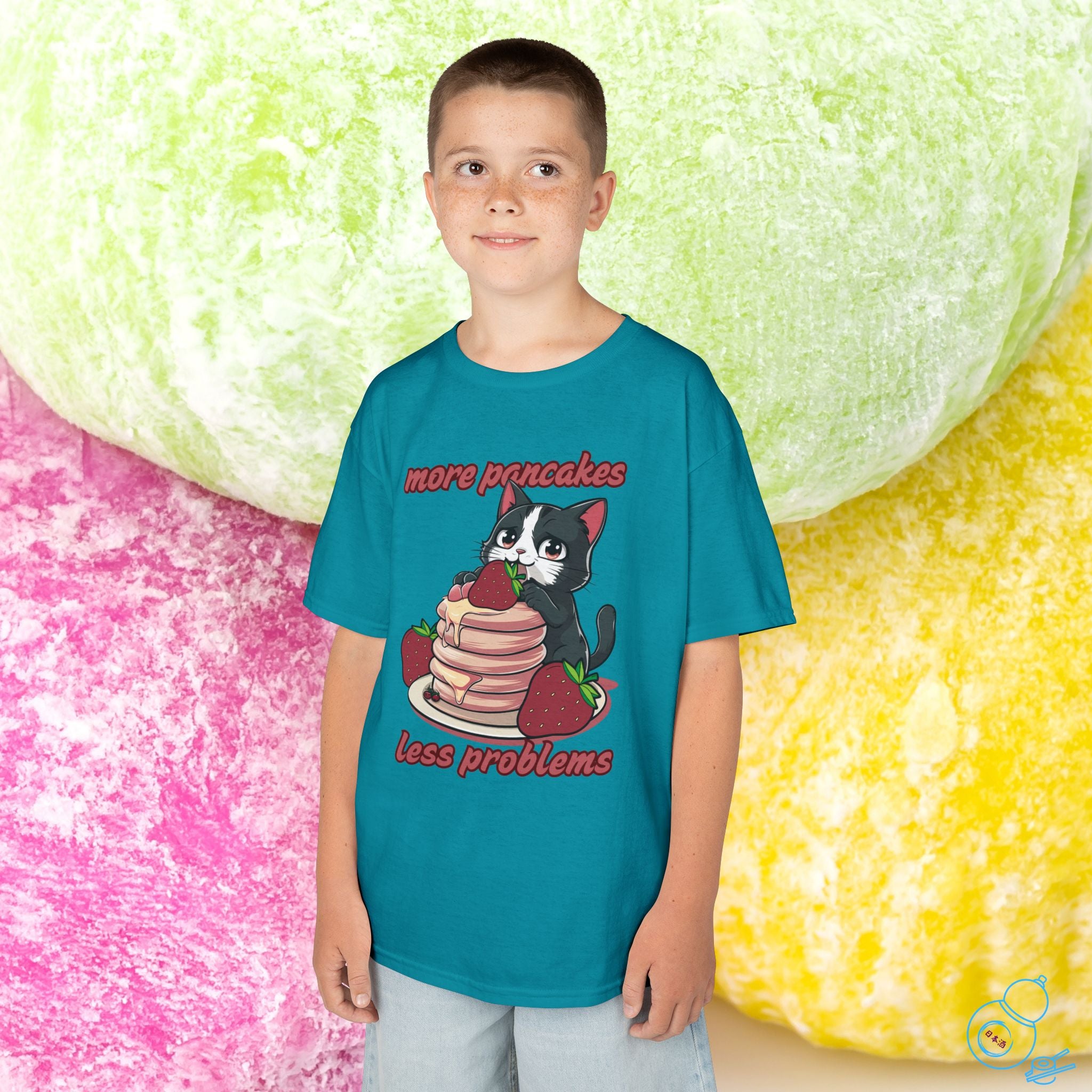 Pancakes Cat Kids T-Shirt