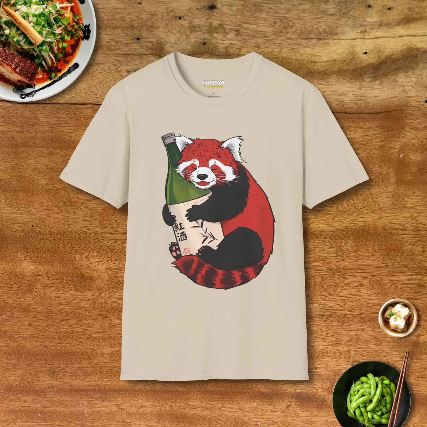 Sake Loving Red Panda T-Shirt