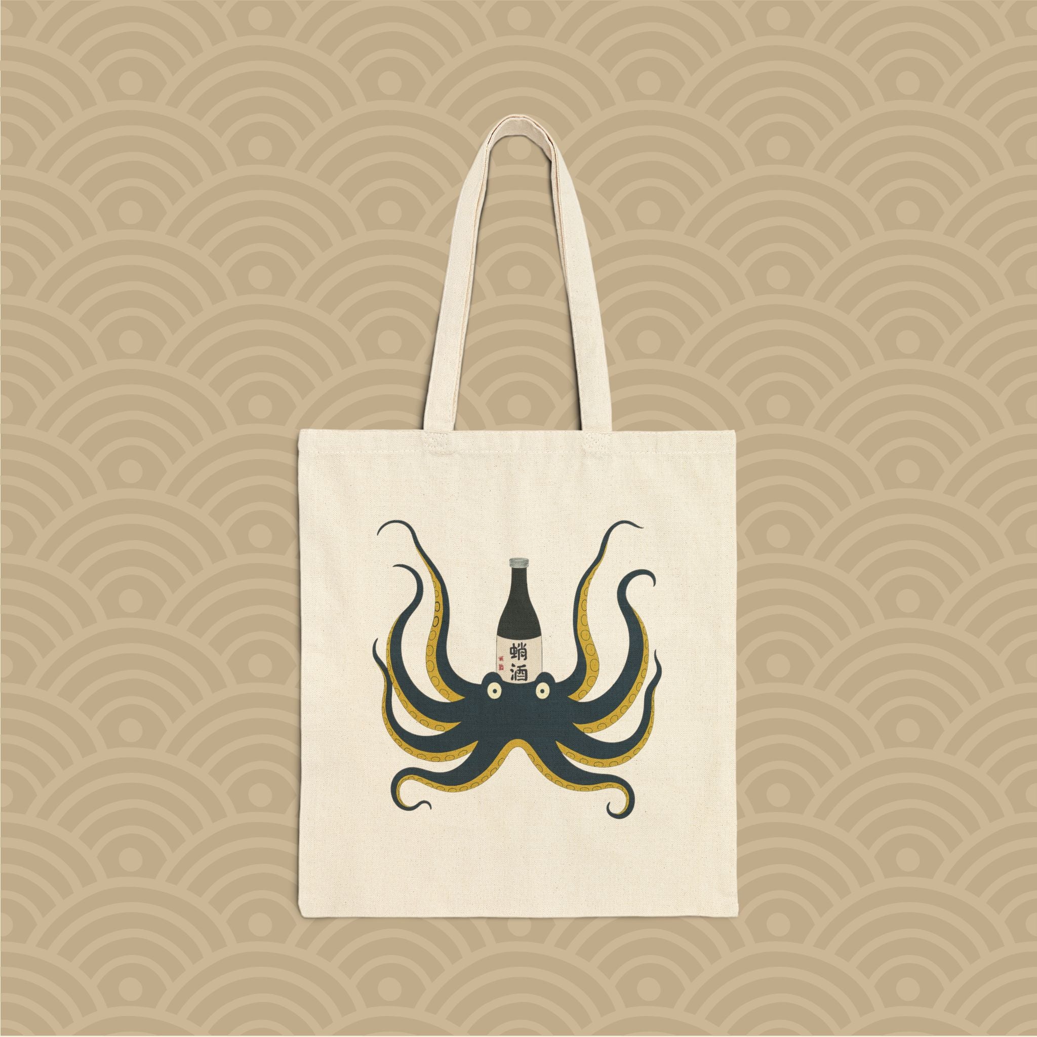 Sake Octopus Tote Bag