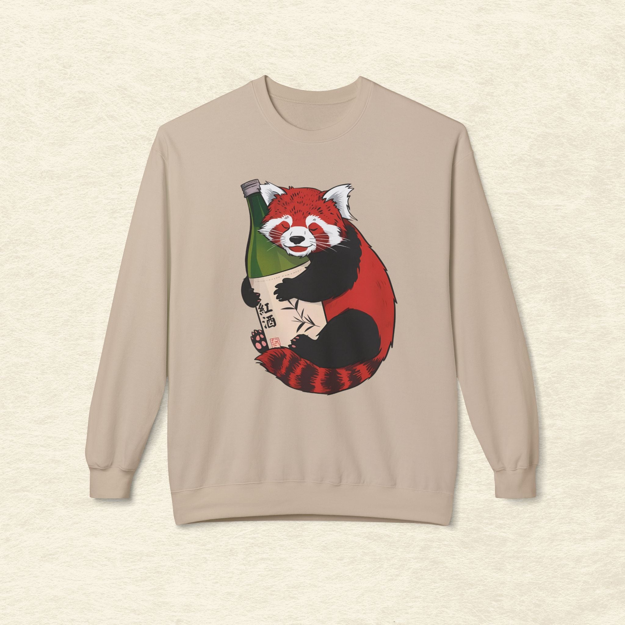 Sake Loving Red Panda Sweatshirt