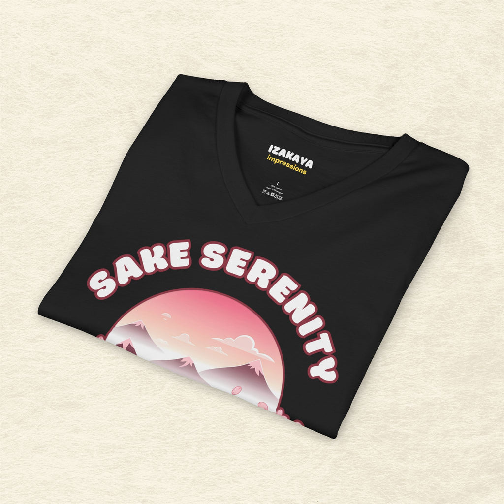 Capybara Sake V-Neck T-Shirt