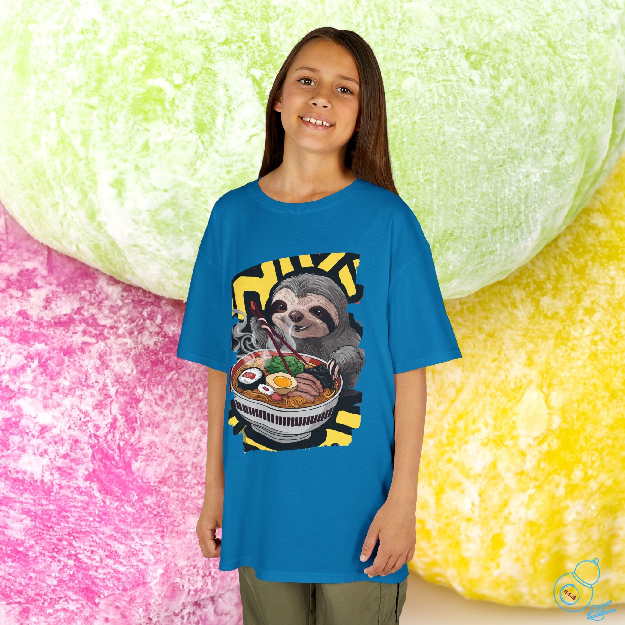 Ramen Sloth Kids T-Shirt