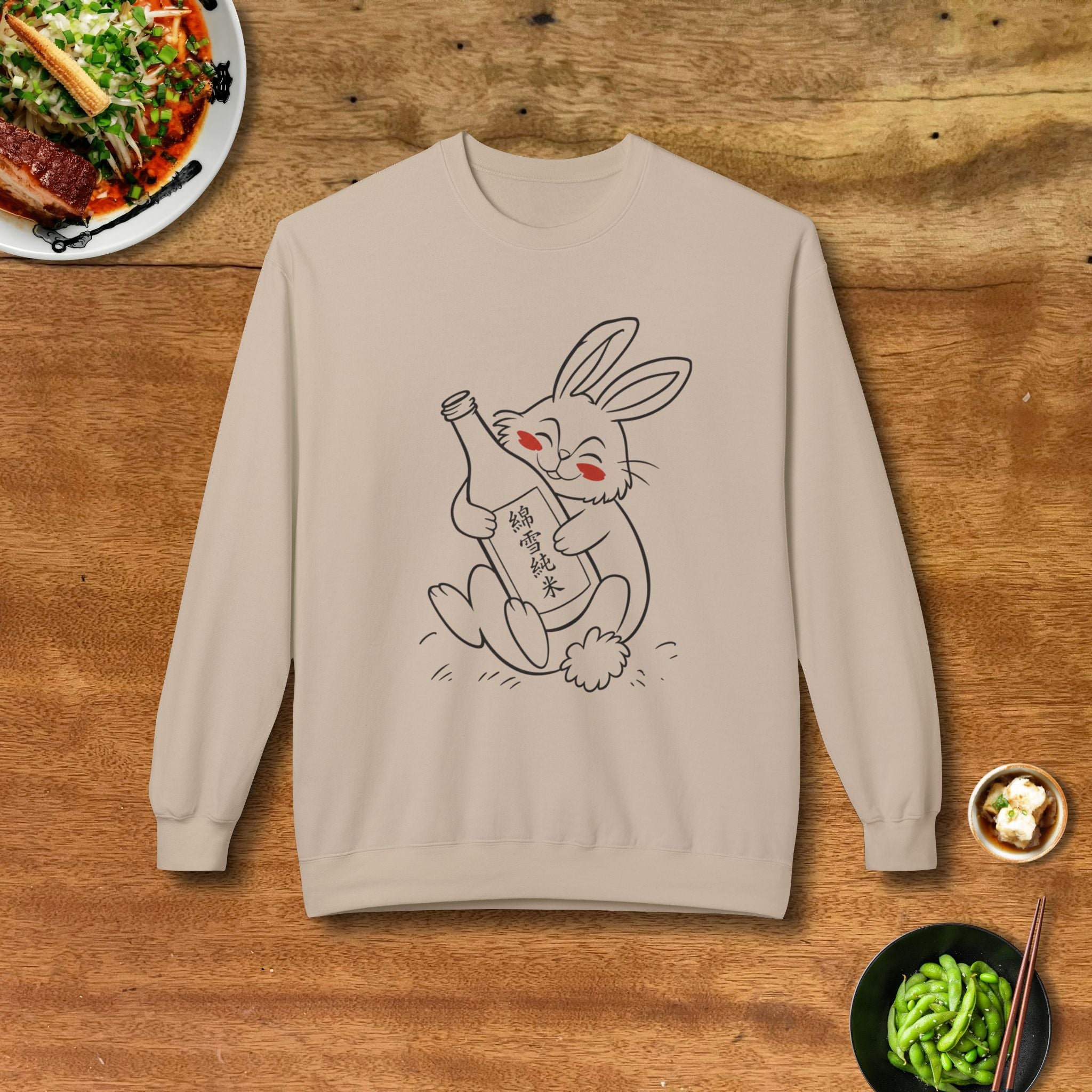 Happy Rabbit Sake Sweatshirt