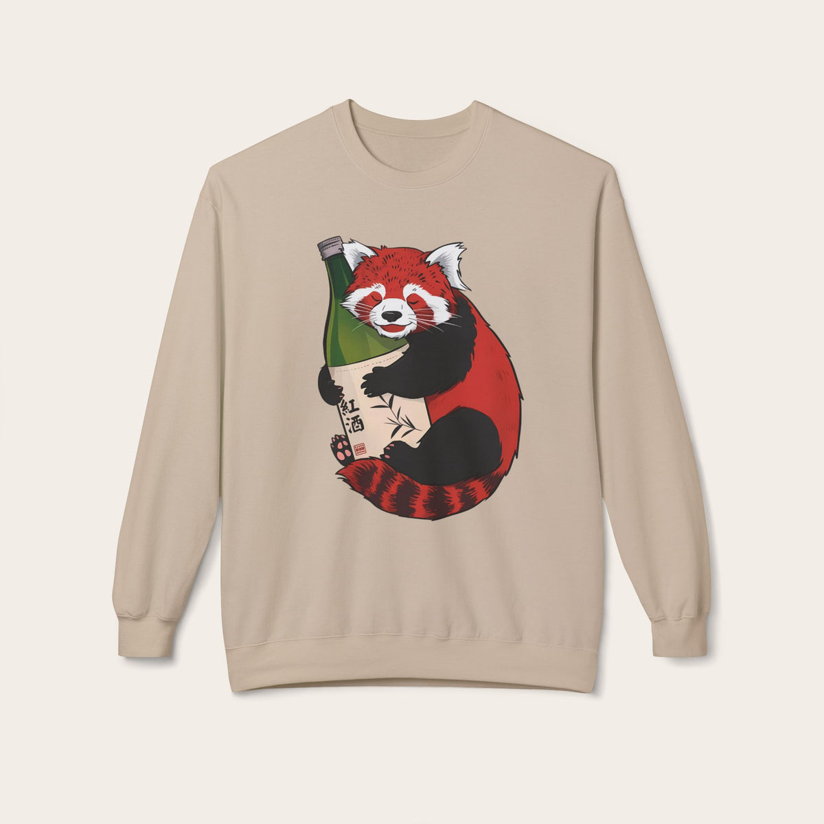 Sake Loving Red Panda Sweatshirt