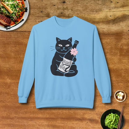 Sakura Sake Cat Sweatshirt