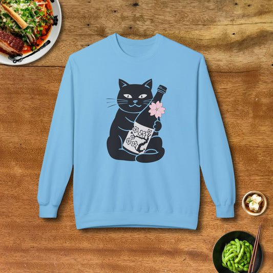 Sakura Sake Cat Sweatshirt