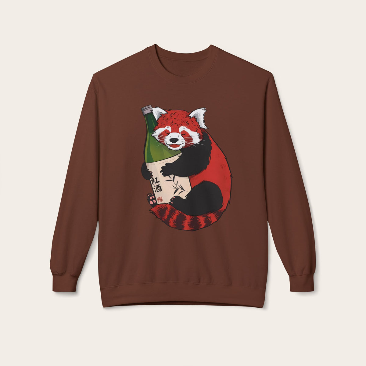 Sake Loving Red Panda Sweatshirt