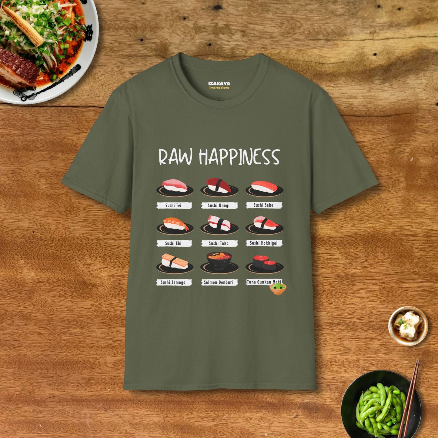 Raw Happiness Sushi T-Shirt