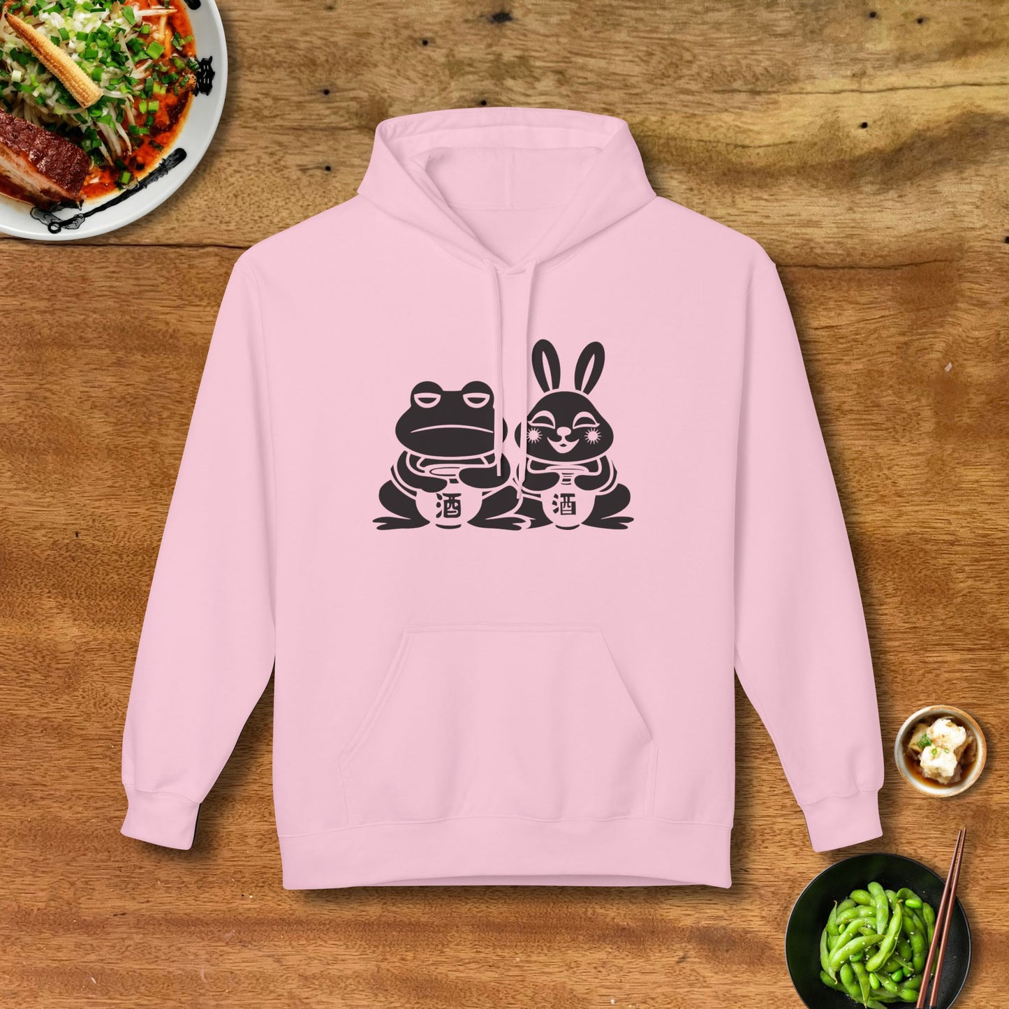 Sake Frog & Rabbit Hoodie