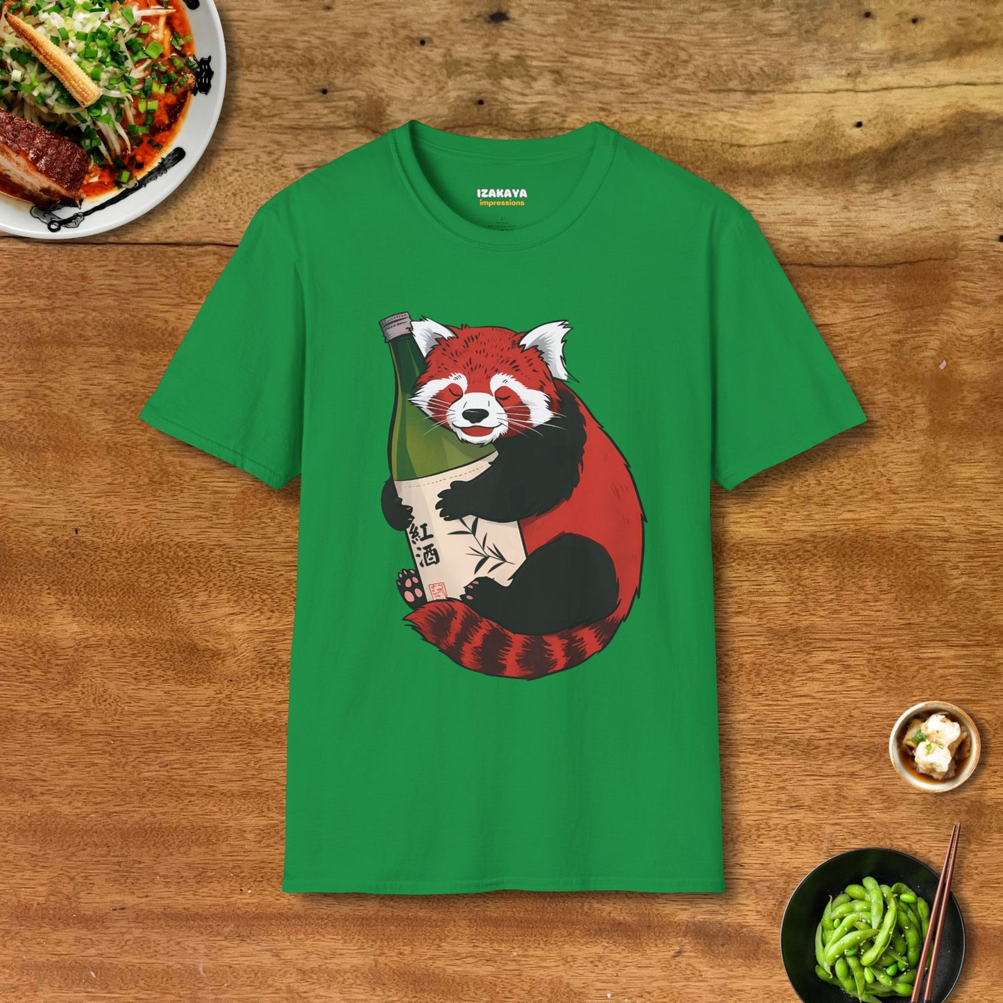 Sake Loving Red Panda T-Shirt