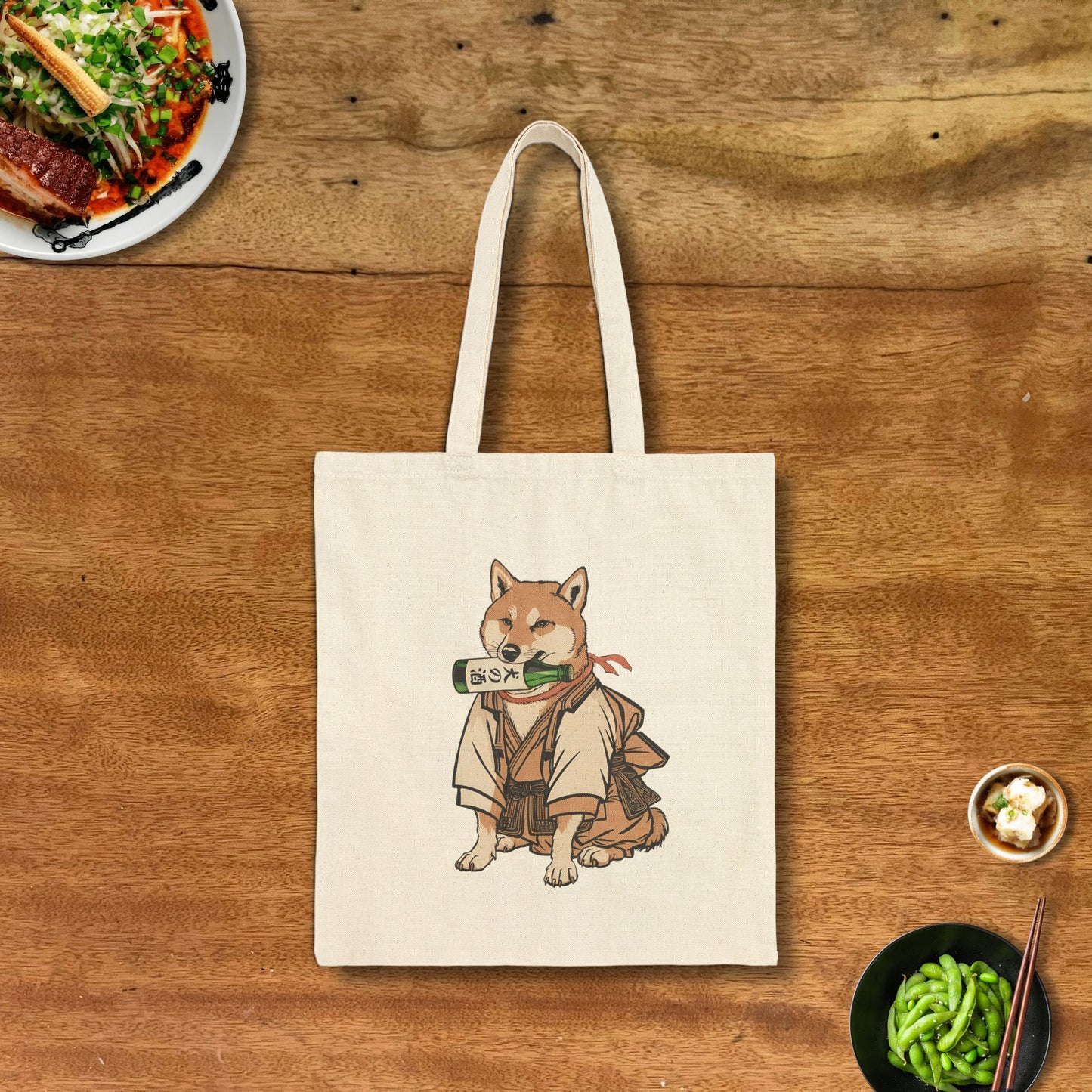 Shiba Inu Sake Tote Bag