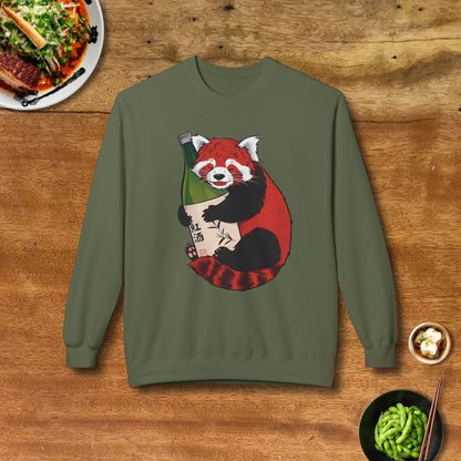 Sake Loving Red Panda Sweatshirt