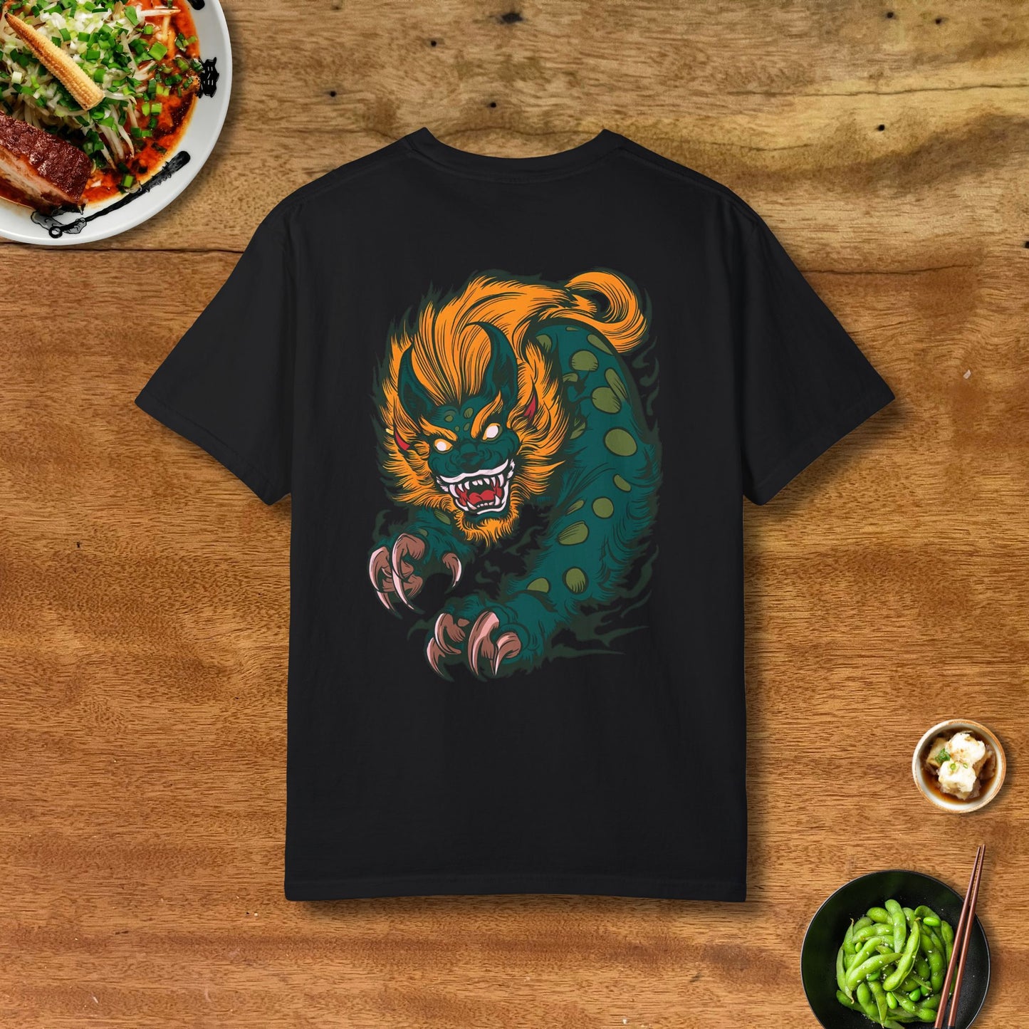 Premium Foo Dog Hiyaoroshi Sake T-Shirt