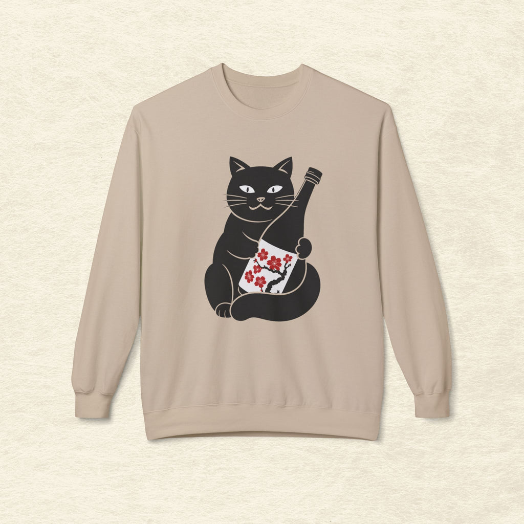Sakura Sake Cat Sweatshirt