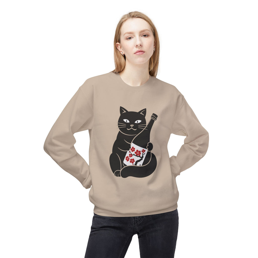 Sakura Sake Cat Sweatshirt