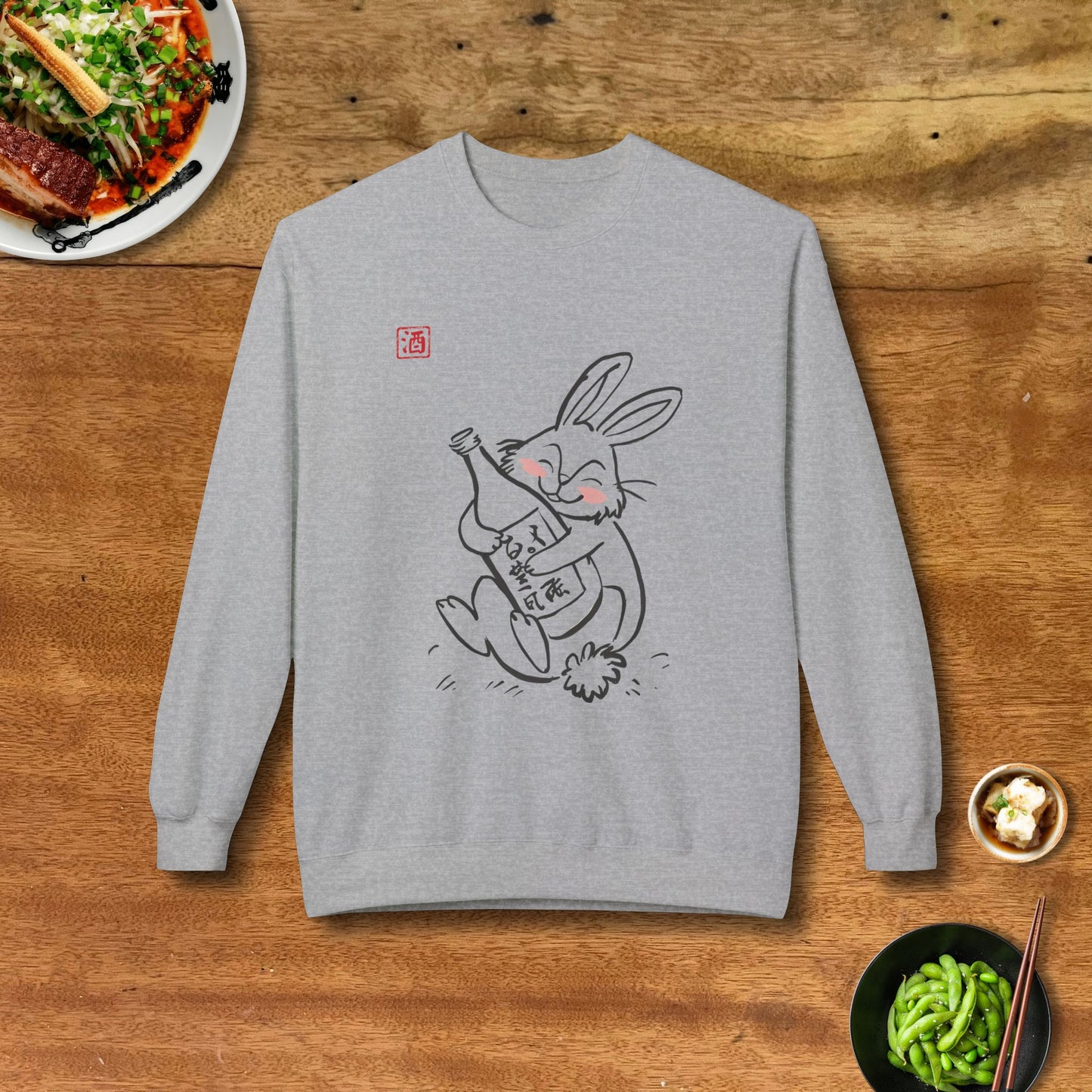 Happy Rabbit Sake Sweatshirt