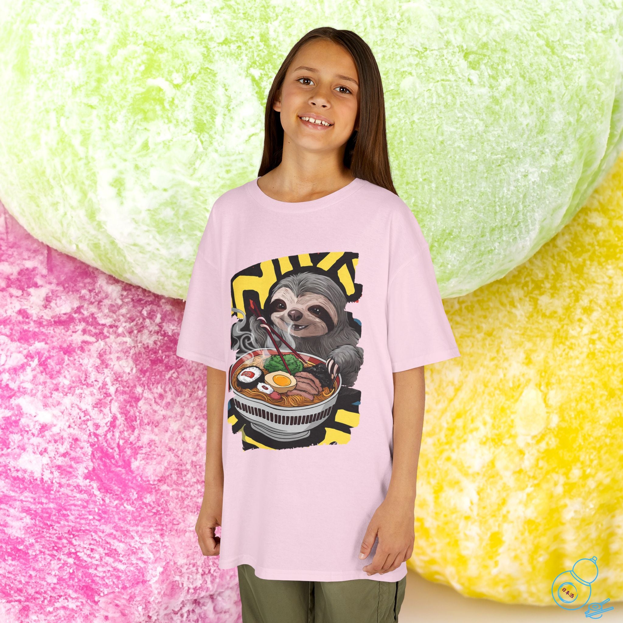 Ramen Sloth Kids T-Shirt
