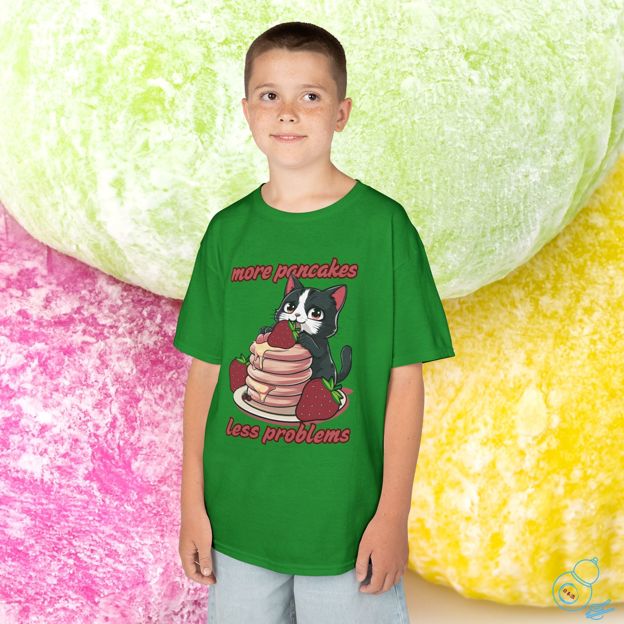 Pancakes Cat Kids T-Shirt
