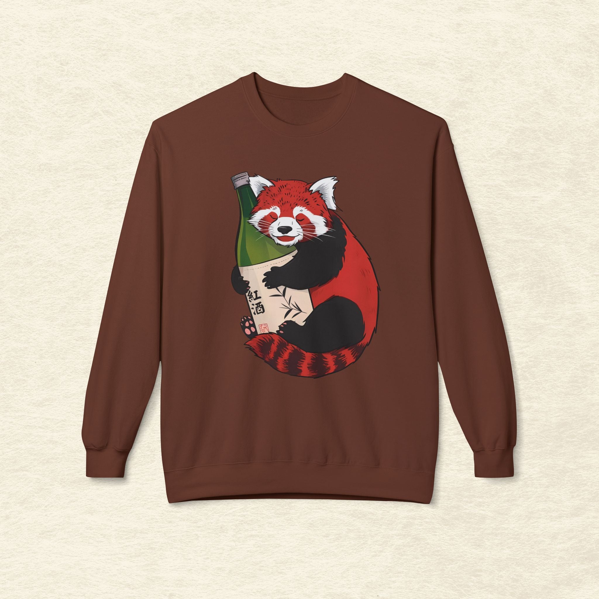 Sake Loving Red Panda Sweatshirt