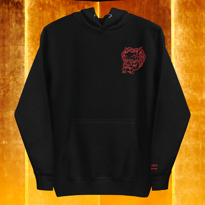 Fighting Demon Embroidered Hoodie