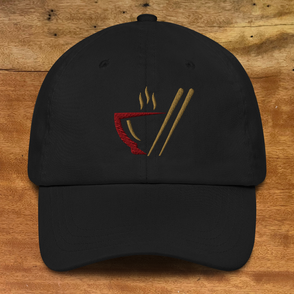 Ramen Dad Hat Front Black